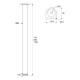 TABLE LEG KSN D.60 / CHROME